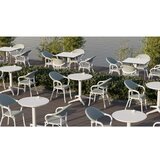 Hanah home Moon Ø60 V2F - Ivory White Ivory White Folding Table | ePonuda.com