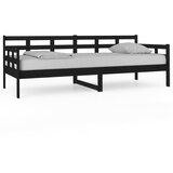  Dnevni ležaj od masivne borovine crni 80 x 200 cm | Eponuda.ba