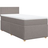 vidaXL Box spring postelja z vzmetnico taupe 80x200 cm blago, (21291447) | Shoptok.si