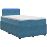  Boxspring krevet s madracem Plava 120 x 200 cm Baršun | shoptok.hr