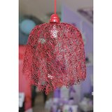  Luster od pletene žice 41x41cm crveni | ePonuda.com