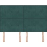  Vzglavje s gumbi v temno zeleni barvi, 160 cm, iz žameta, (22052829) | Shoptok.si