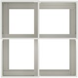 vidaXL Vrtna sadilica Bijela Hladno valjani čelik 100 x 100 x 48 cm | shoptok.hr