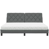 vidaXL Krevet s madrac svjetlosivi 180x200cm tkanina | shoptok.hr