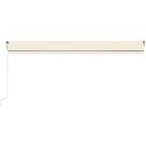  Automatska tenda sa senzorom za vjetar LED 600 x 300 cm krem | shoptok.hr