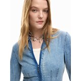 Desigual Dolga srajca moder denim | Shoptok.si