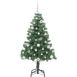 vidaXL Božično drevo med 150 LED z stojalom Zelena 150 cm PVC | Shoptok.si