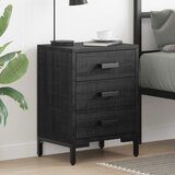  Noćni ormarići 2 kom crni 40 x 30 x 55 cm od masivne borovine | shoptok.hr