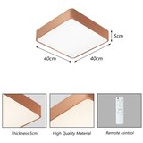 Brilagi LED prigušiva stropno svetlo POOL LED/36W/230V 40x40 cm u bronzanoj boji + daljinski upravljač | Eponuda.com