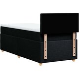 vidaXL Box spring postelja z vzmetnico črna 80x200 cm blago | Shoptok.si