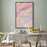  Slika - Try to Be a Rainbow (1 Part) Vertical 80x120 U crnom drvenom okviru | shoptok.hr