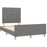  Okvir za krevet s uzglavljem tamnosivi 120x200 cm od tkanine | shoptok.hr