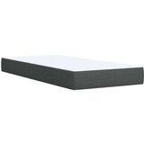 vidaXL Box spring postelja z vzmetnico temno siva 100x200 cm blago | Shoptok.si