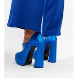 Gemre Blue pumps on a high block heel Mikea | ePonuda.com
