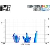 Green Stuff World Blue Resin Crystals Medium | Plavi smolasti kristali srednji 9–16mm (30 kom) | Eponuda.com