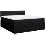 Maison Chic Box spring postelja - Vzmetna postelja z vzmetnico črn 200x200 cm blago SL11523, (21882266) | Shoptok.si