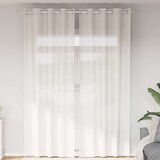 Voile zavjese s ušicama 2 kom bijele | Shoptok.si