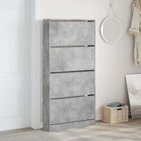 Ormarić za cipele s 4 ladice siva boja betona 80x21x163 5 cm | shoptok.hr