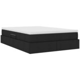 Krevet s madracem i skladištem Crna 140 x 190 cm Poliester | shoptok.hr