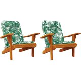  Jastučići za stolice List 2 pcs Uzorak lista 58 x 77 x 4,5 cm | shoptok.hr