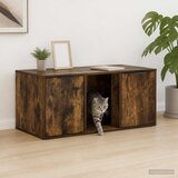 Namještaj za kavez za mačke Dimljeni hrast 100 x 49 x 45 cm | shoptok.hr