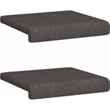  Jastučić za klupu 2 kom. Umjetna koža Crna Dubina 35 cm | shoptok.hr