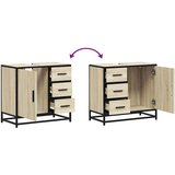 vidaXL Kupaonski ormarić za umivaonik boja hrasta 65x33x60 cm drveni | shoptok.hr