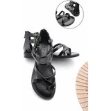Marjin Sandals - Black - Flat Cene