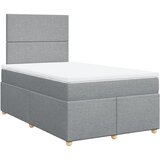  Krevet s oprugama i madracem svjetlosivi 120x190 cm od tkanine | shoptok.hr