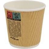 vidaXL papirnate šalice za kavu 1000 kom 4 oz 100 ml smeđe | shoptok.hr