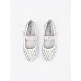 GOODIN White sports leather ballerinas | Shoptok.si