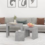  Uklapajući stolići za kavu 3 kom boja betona konstruirano drvo | shoptok.hr