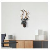 Wallity zidna dekoracija Deer, 26x38x17cm, Zlatna boja | ePonuda.com