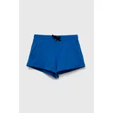 Sisley Otroške bombažne kratke hlače mornarsko modra barva