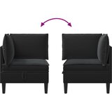 SOFA s pohranom Crna Baršun | shoptok.hr