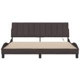  Posteljni okvir brez vzmetnice temno rjav 180x200 cm blago | Shoptok.si