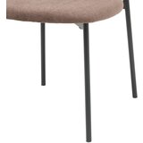 MID.YOU STOL, kovina, tekstil rjava, črna | Shoptok.si