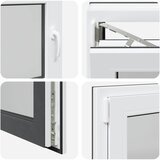  Prozor za podrum RISOR 80 x 60 cm PVC i staklo Antracit | shoptok.hr
