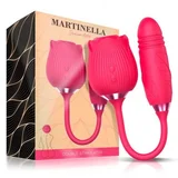 Martinella Clitoris Stimulator Suction, Vibration and Thrusting Pink