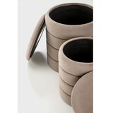  Komplet od 2 taburea PAX, prečnika 33/40 cm, u boji taupe | Eponuda.com