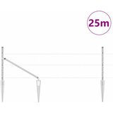  Heksagonalna ograda s stubom 25 x 0,4 m Pocinčani čelik Srebrna | shoptok.hr