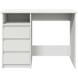 vidaXL Pisalna miza bela 102x50x75 cm inženirski les | Shoptok.si
