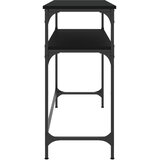  Konzolni stol crni 100 x 35,5 x 75 cm od konstruiranog drva | Shoptok.si