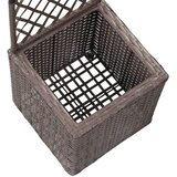  Sadilica s rešetkom i 1 posudom 30x30x107 cm poliratan smeđa | shoptok.hr