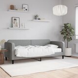  Dnevni krevet s madracem svjetlosivi 80 x 200 cm od tkanine | shoptok.hr