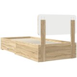  Krevetna konstrukcija s ladicama Sonoma hrast 90 x 190 cm | shoptok.hr