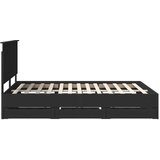  Okvir za krevet Crna 150 x 200 cm Inženjersko Drvo | shoptok.hr