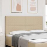  LED glava kreveta S LED lampica Siva zelena 180 cm Poliester | shoptok.hr