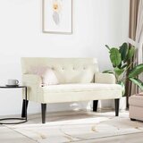  Chesterfield klupa Krema 112 x 65,5 x 75 cm Baršun | Eponuda.ba