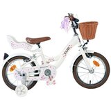 Volare dječji bicikl Blossom 14″ bijele boje, s dvije ručne kočnice | shoptok.hr